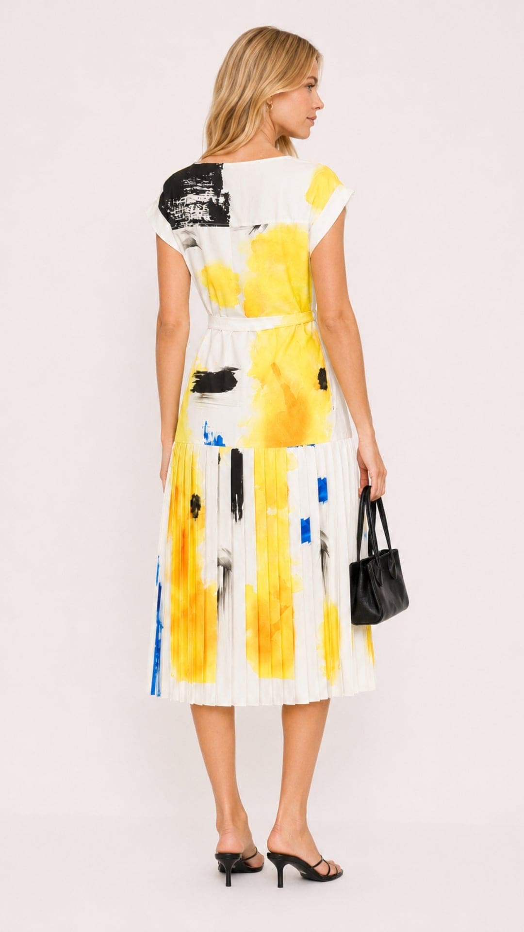 Sevi Midi Dress with pleated skirt