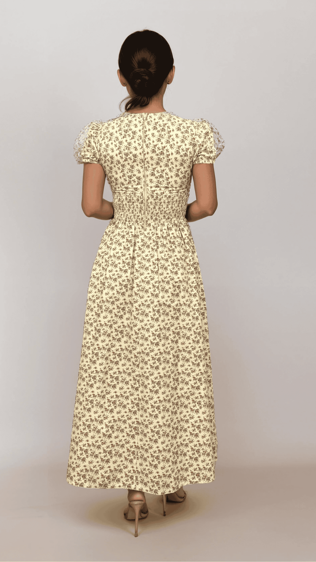 Alba Printed Midi Swing Dress