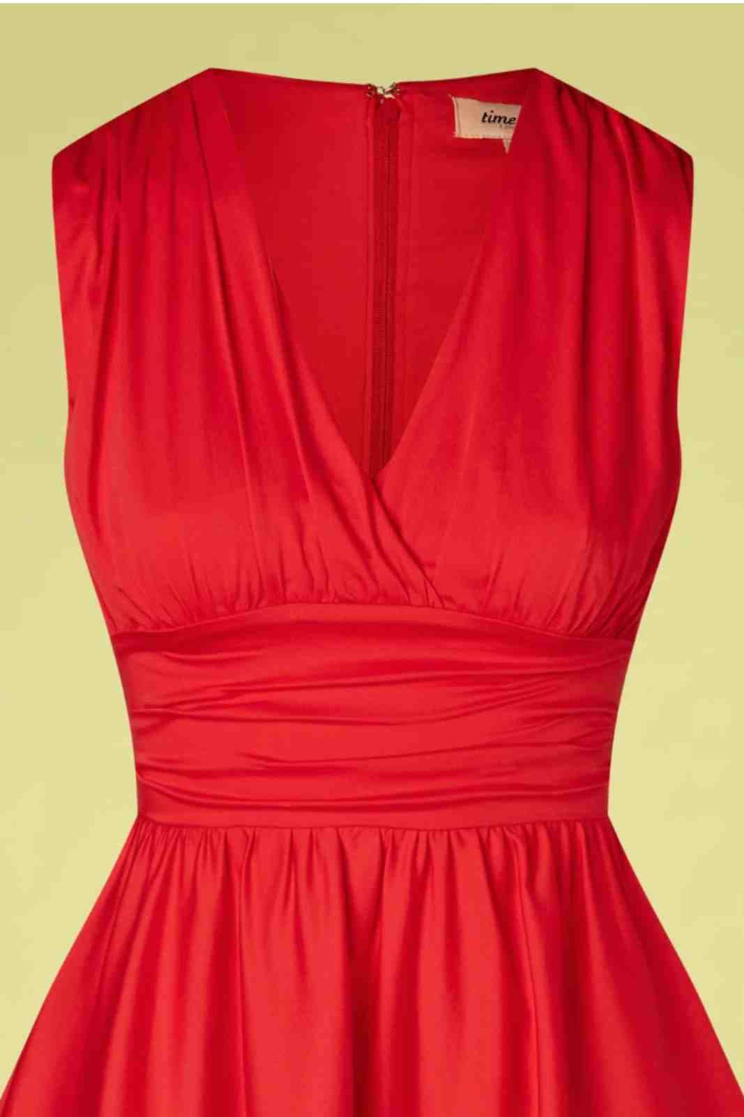 Candace V Neck Sleeveless  Red