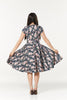 Cleo Floral Fit and Flare, Skater Midi Floral Dress