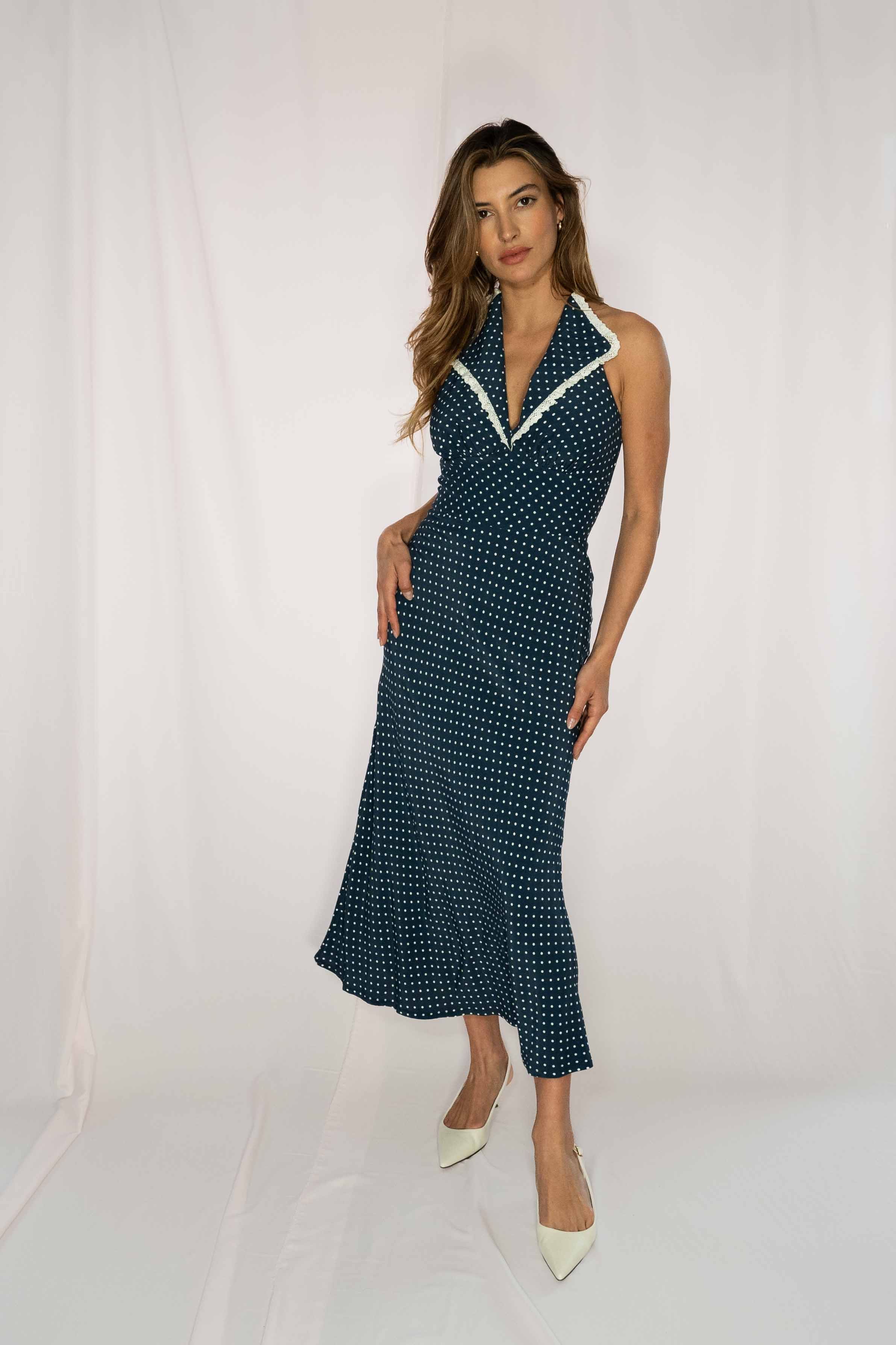 Curve Leonie Polka Dot Dress
