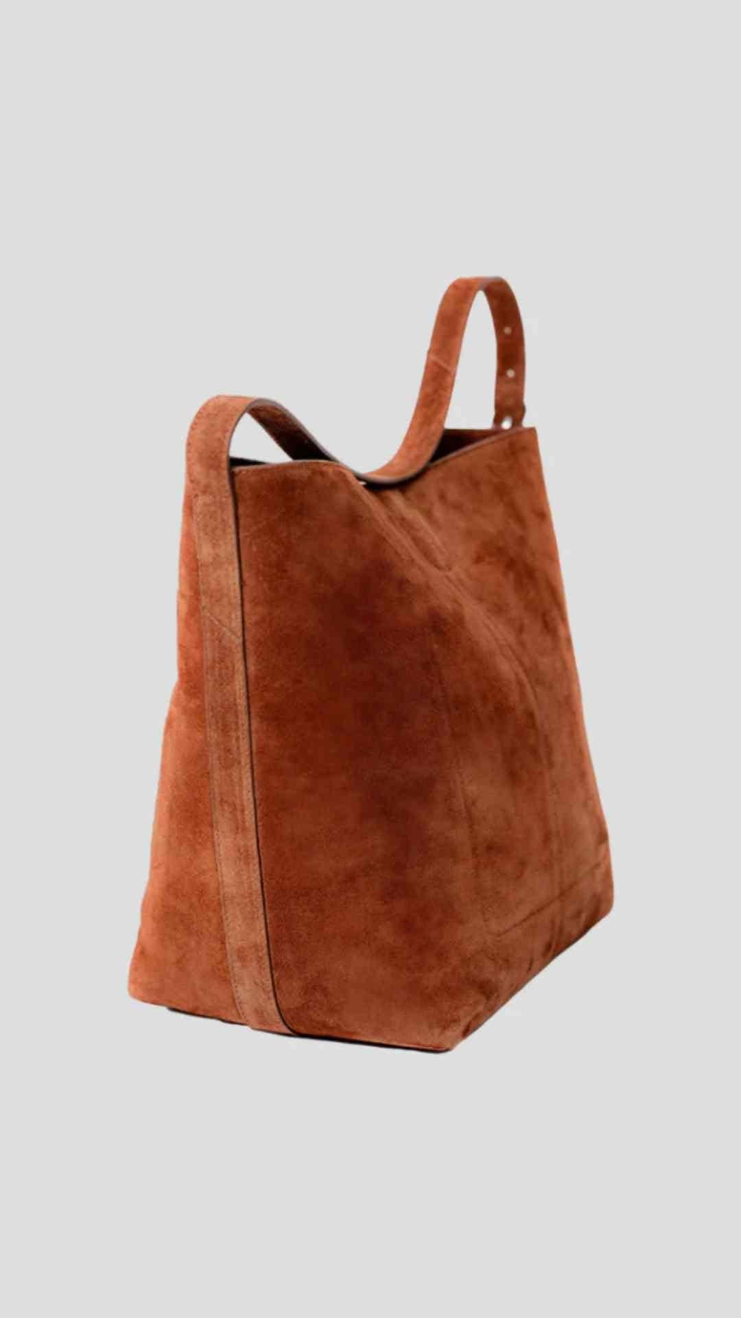 Esme Suede Rust Handbag