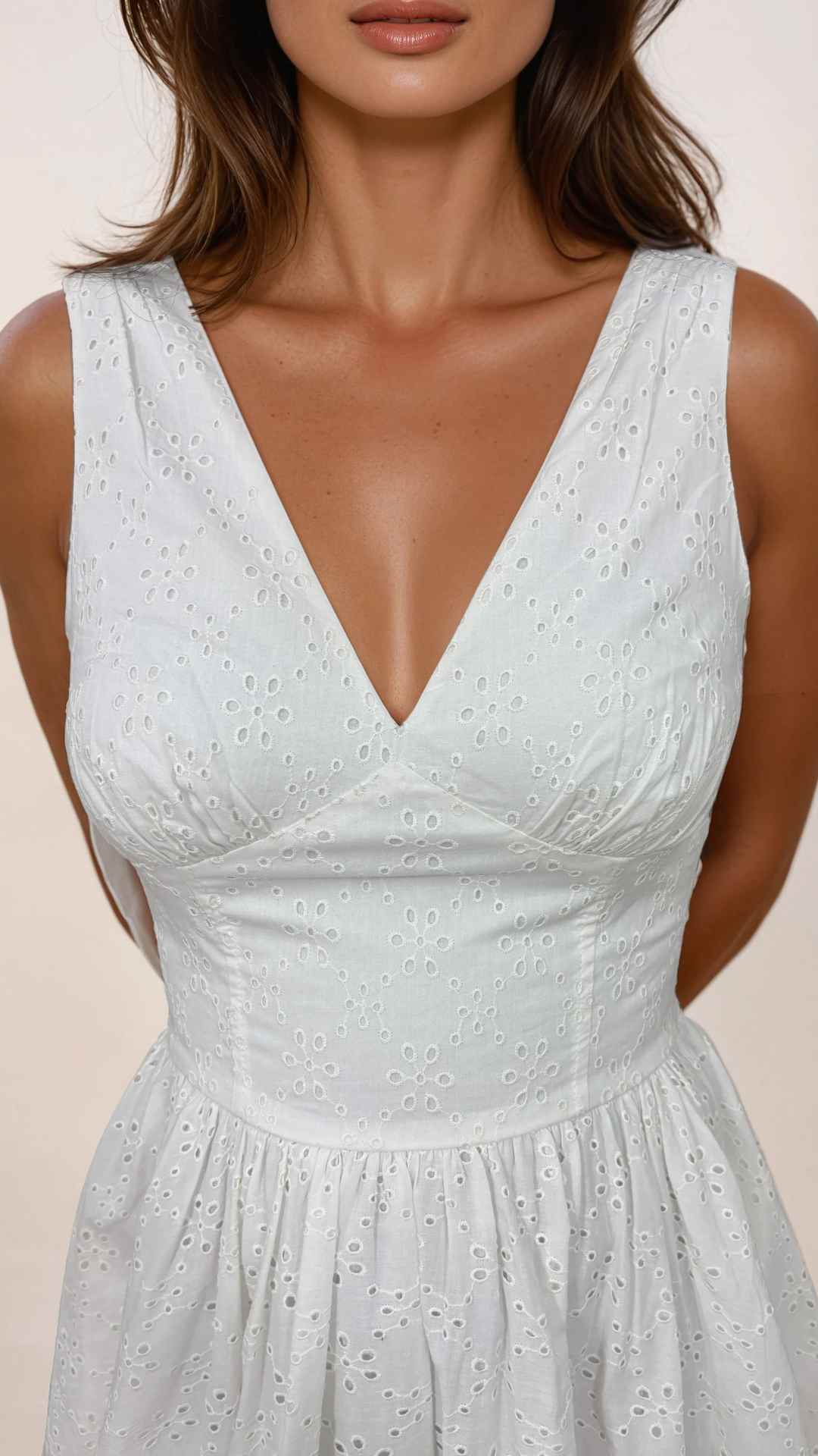 Irisa Mini Broderie Anglaise Dress