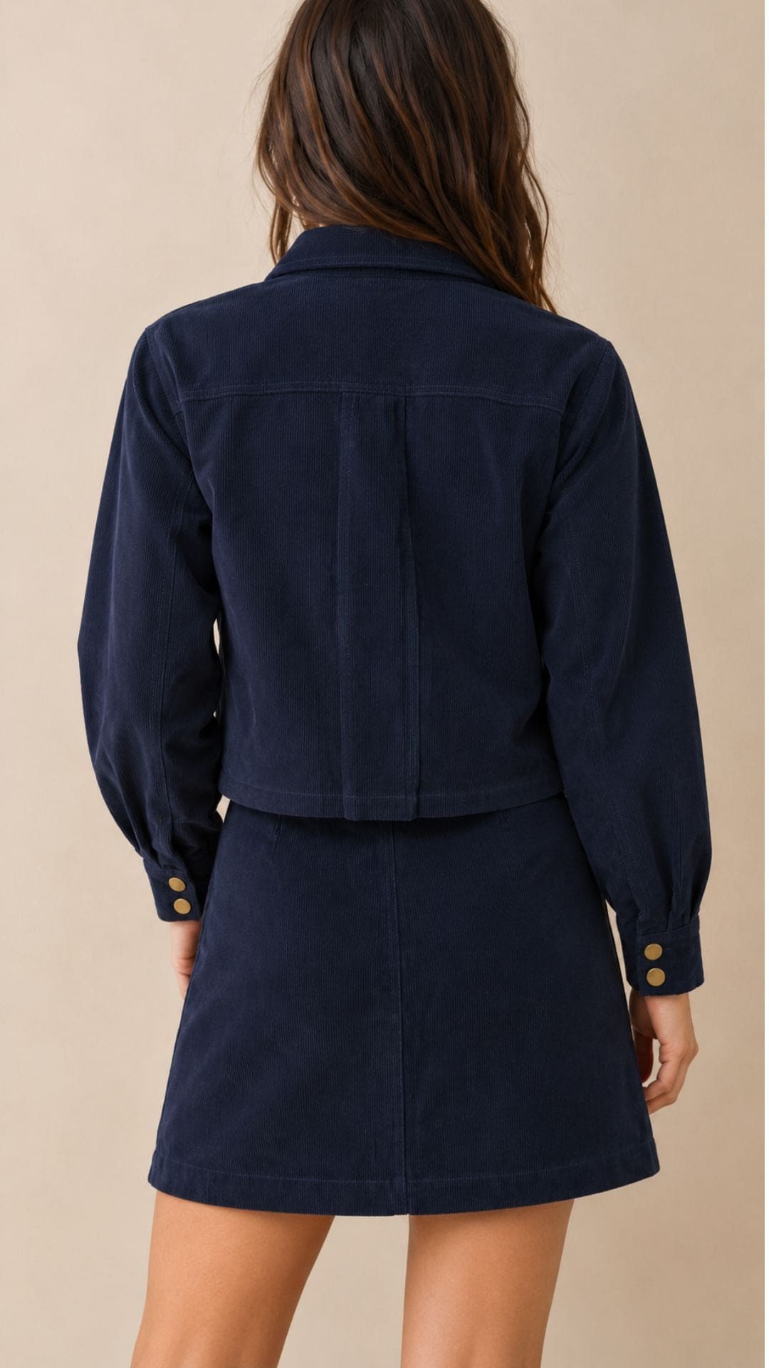 Moxy Jacket in navy corduroy