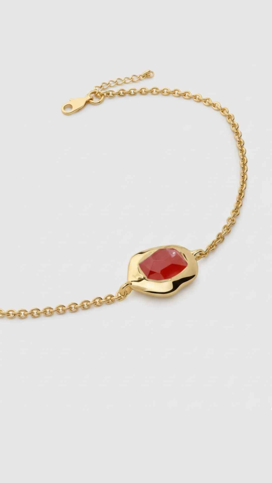 Sasha Red Onyx Bracelet