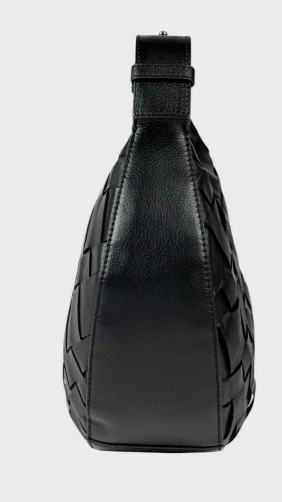 Sienna Black Handcrafted Leather Handbag