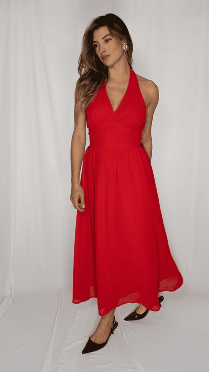 Olive Red Dress
