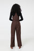 Wide Leg trousers Blue and Brown Check