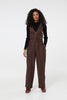 Wide Leg trousers Blue and Brown Check