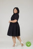 Harlow Black Broderie Anglaise Dress - Timeless London