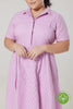 Harlow Lilac Broderie Anglaise Dress - Timeless London