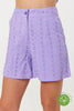 Iris Purple Shorts Short