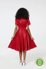 Kaylee Red Dress In Recycled Fabric