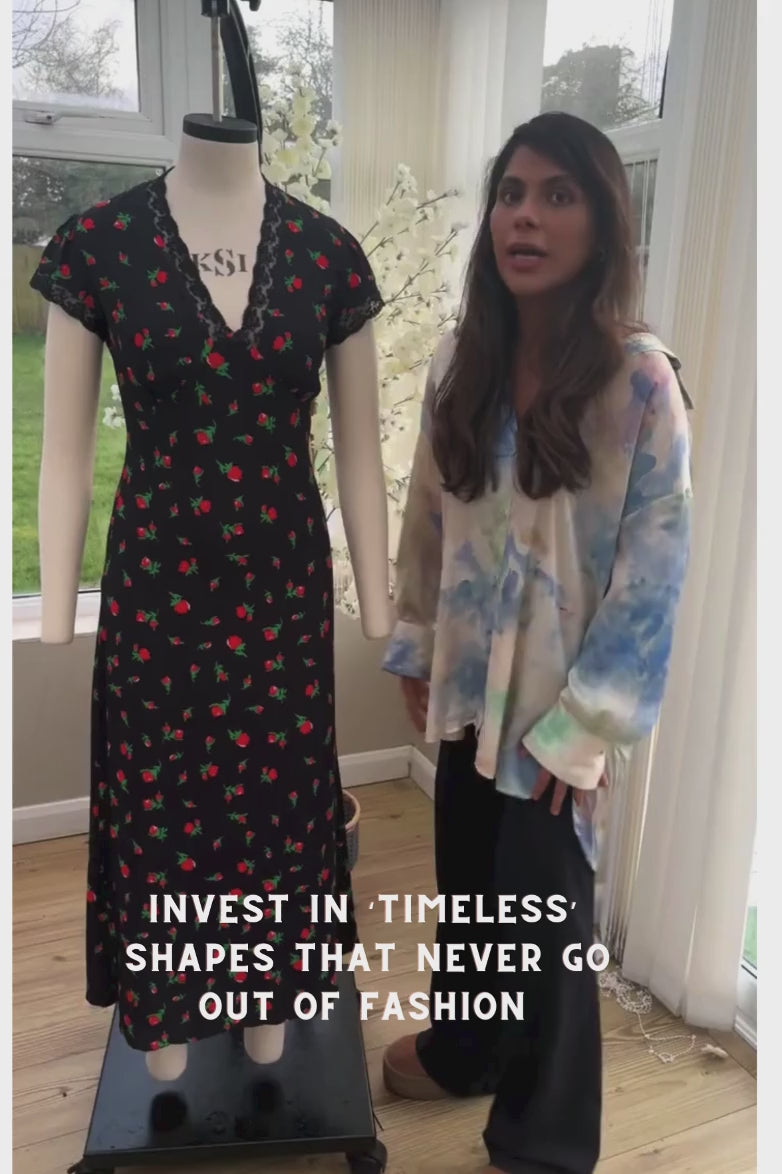 Lula Rose Print Dress in Viscose