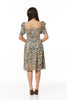 Athena in Animal Print and Puff Sleeves