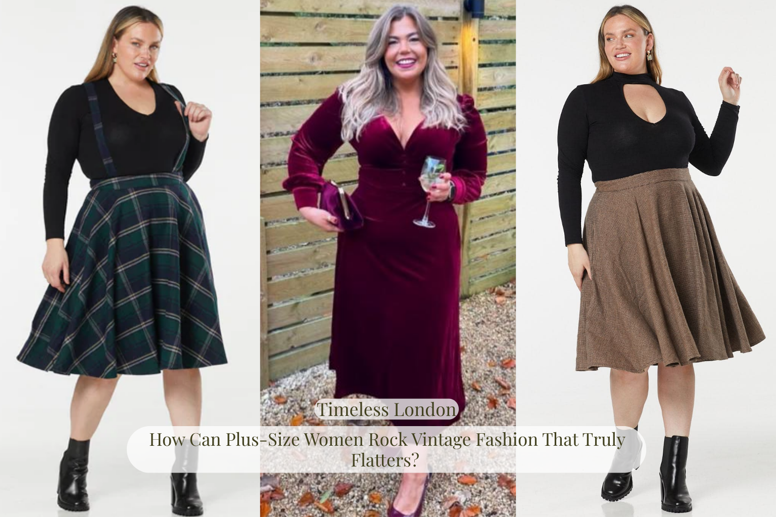 Plus-Size Women Rock Vintage Fashion 