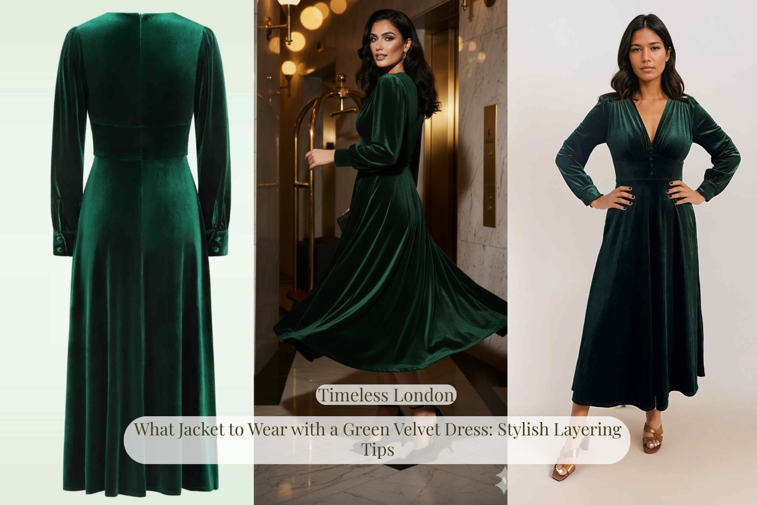 What Jacket to Wear with a Green Velvet Dress: Stylish Layering Tips