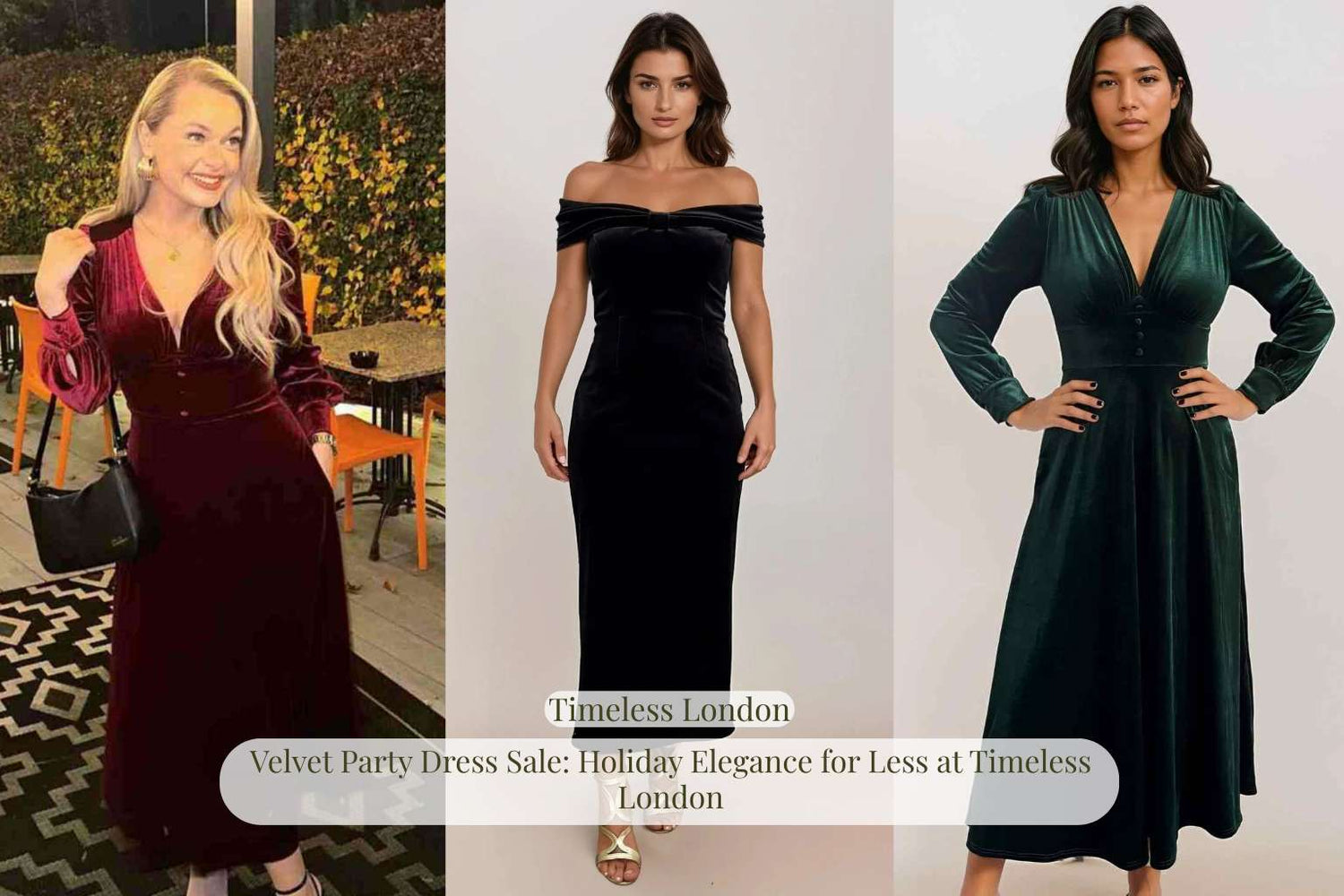 Velvet Party Dress Sale: Holiday Elegance for Less at Timeless London