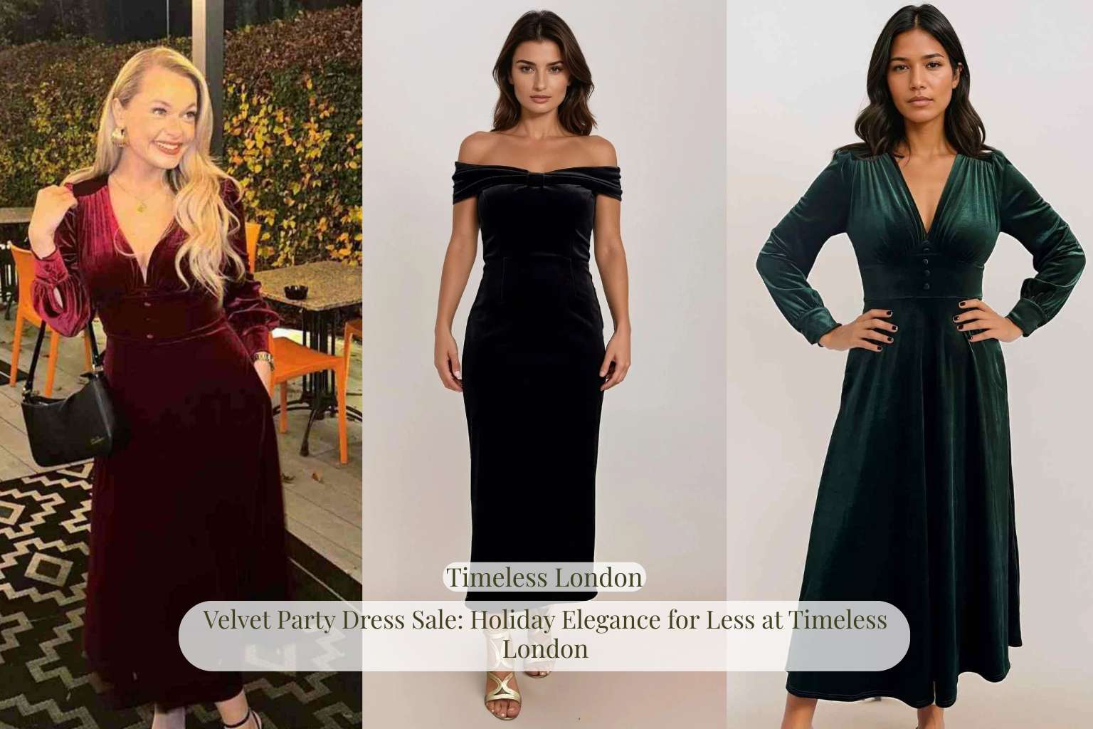 Velvet Party Dress Sale: Holiday Elegance for Less at Timeless London