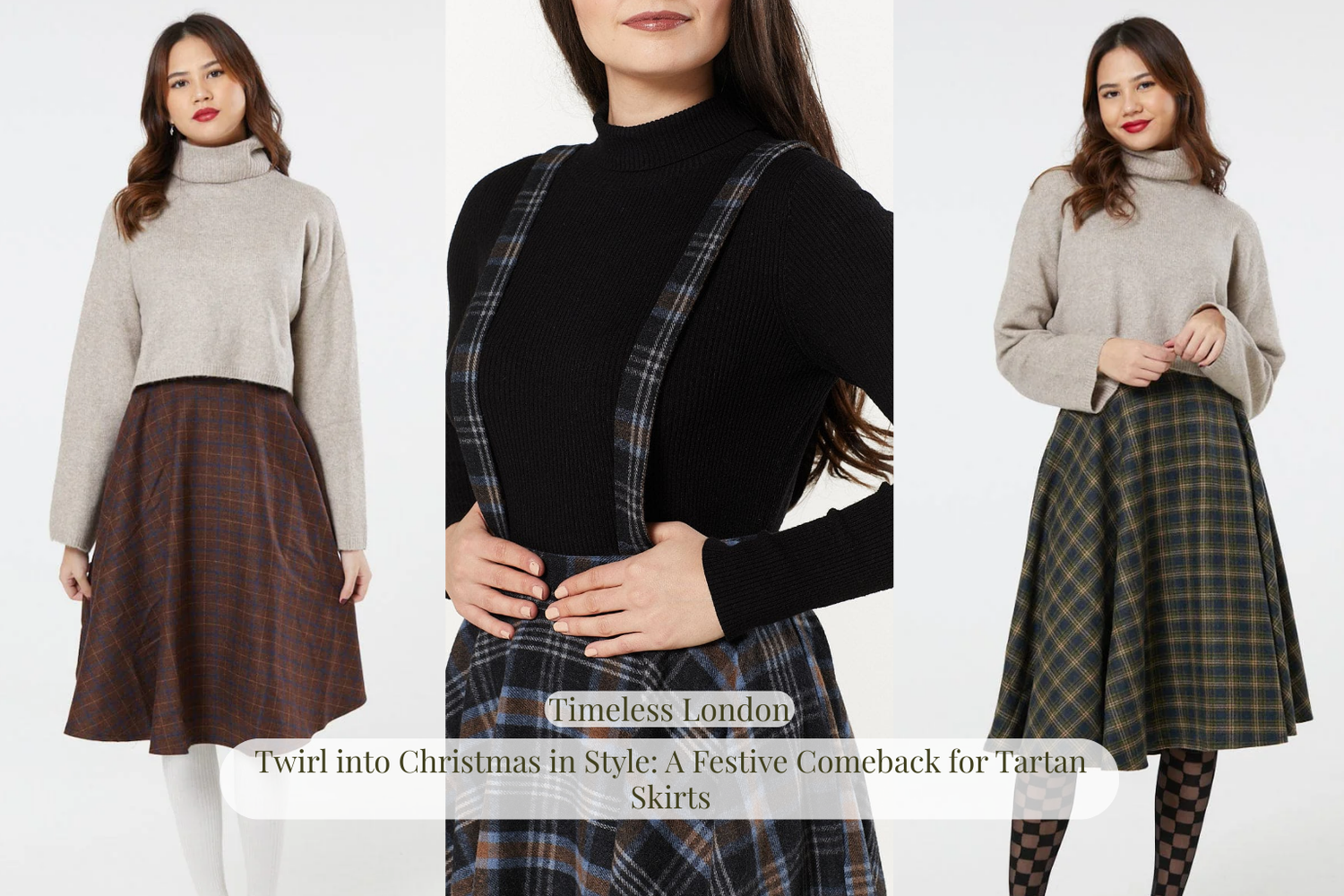 Twirl into Christmas in Style: A Festive Comeback for Tartan Skirts