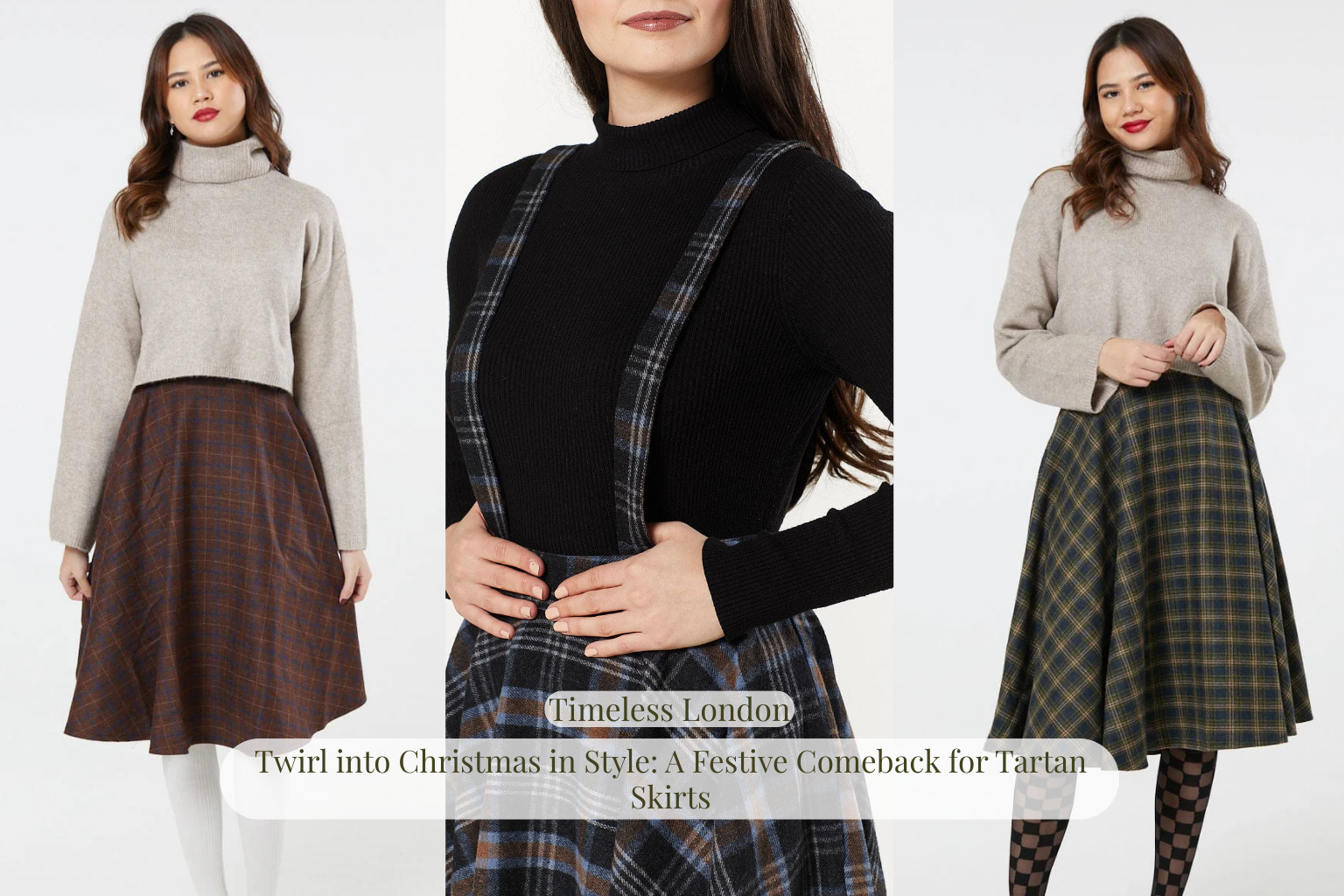 Twirl into Christmas in Style: A Festive Comeback for Tartan Skirts