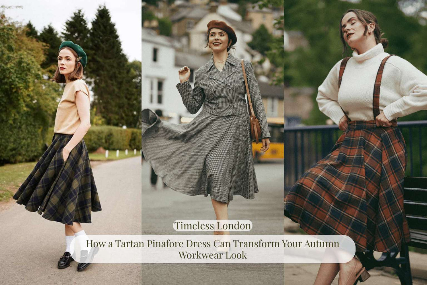 How a Tartan Pinafore Dress Can Transform Your Autumn Workwear Look