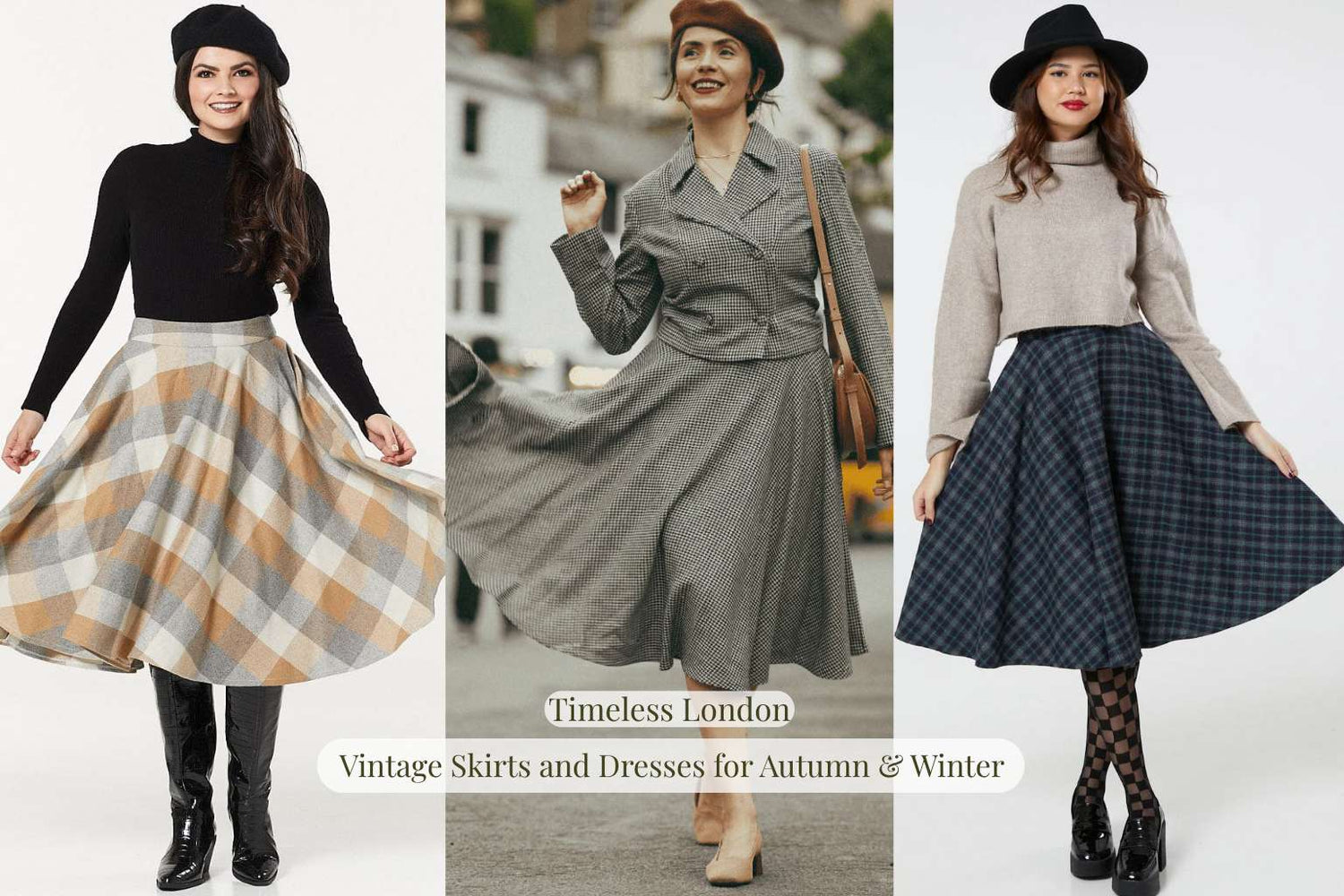 Vintage Skirts and Dresses for Autumn & Winter