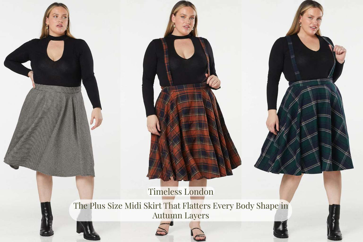 The Plus Size Midi Skirt That Flatters Every Body Shape in Autumn Layers