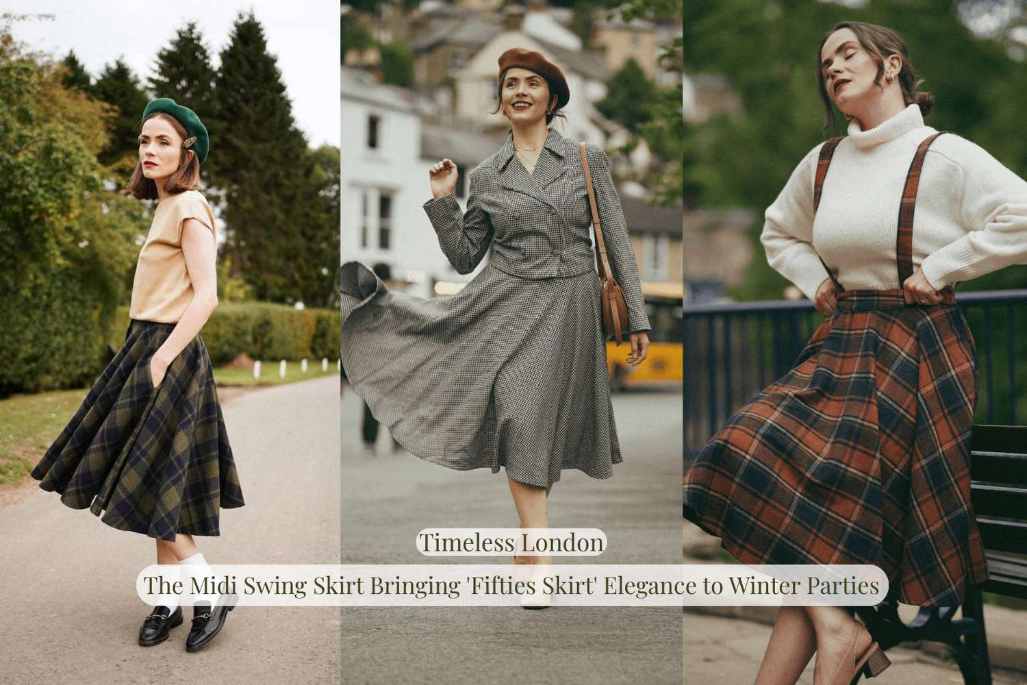 The Midi Swing Skirt Bringing 'Fifties Skirt' Elegance to Winter Parties