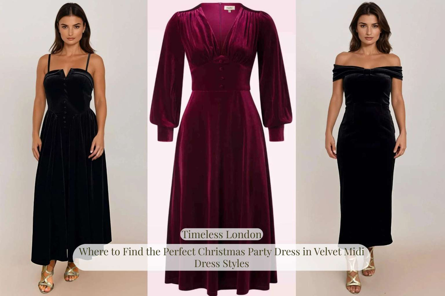 Where to Find the Perfect Christmas Party Dress in Velvet Midi Dress Styles