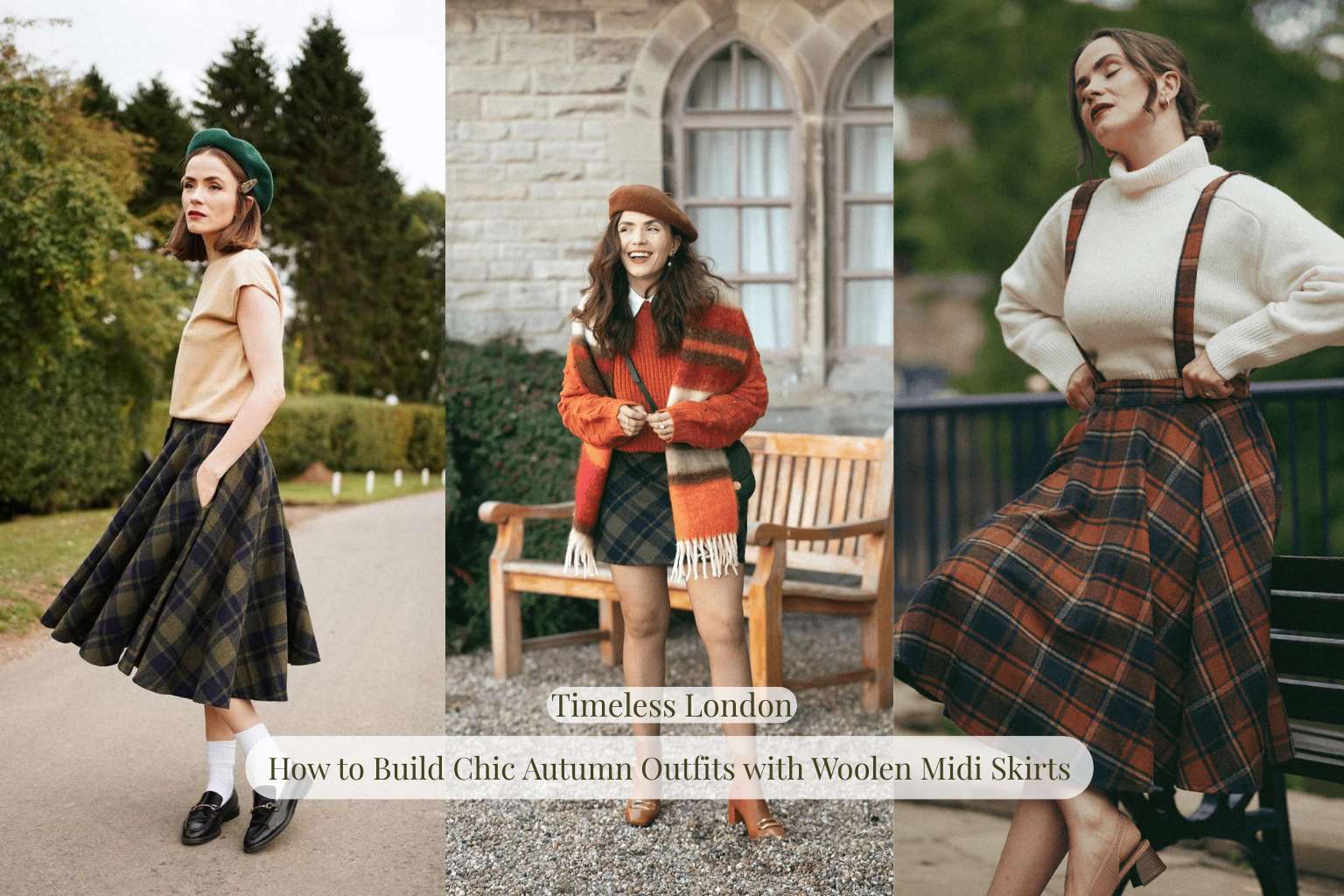 How to Build Chic Autumn Outfits with Woolen Midi Skirts