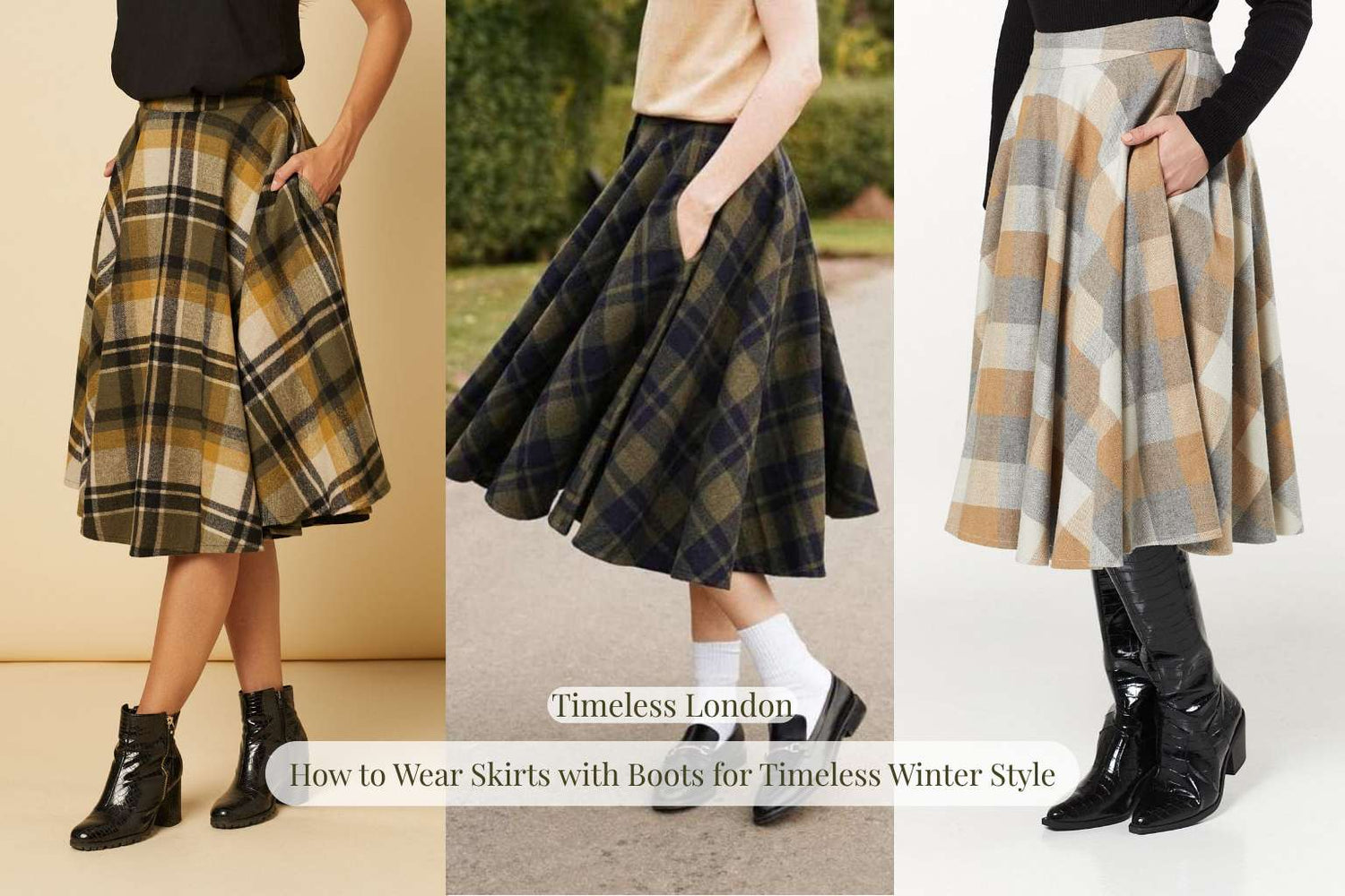 How to Wear Skirts with Boots for Timeless Winter Style