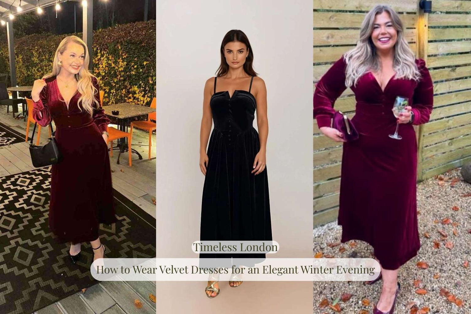 Wear Velvet Dresses for an Elegant Winter Evening Timeless London Wear Velvet Dresses for an Elegant Winter Evening Timeless London