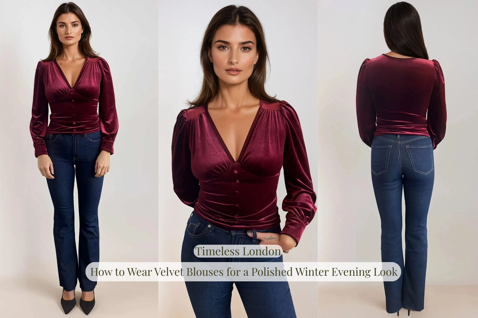 Wear Velvet Blouses for a Polished Winter Evening Look