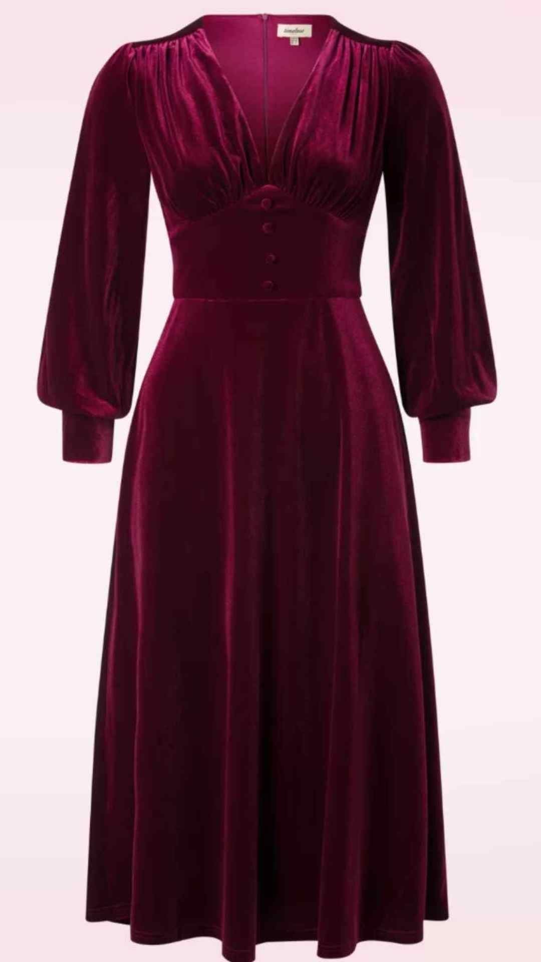 Balia Midikleid aus Samt
