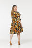 Barbara Wrap Swing, Fit and flare Midi Floral Dress