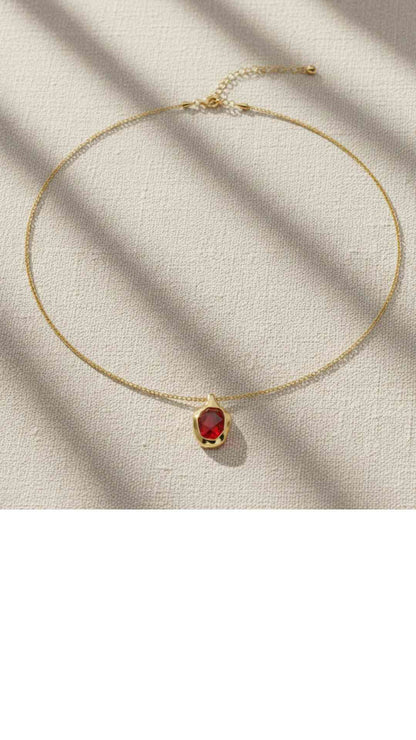 Sasha Red Onyx Necklace