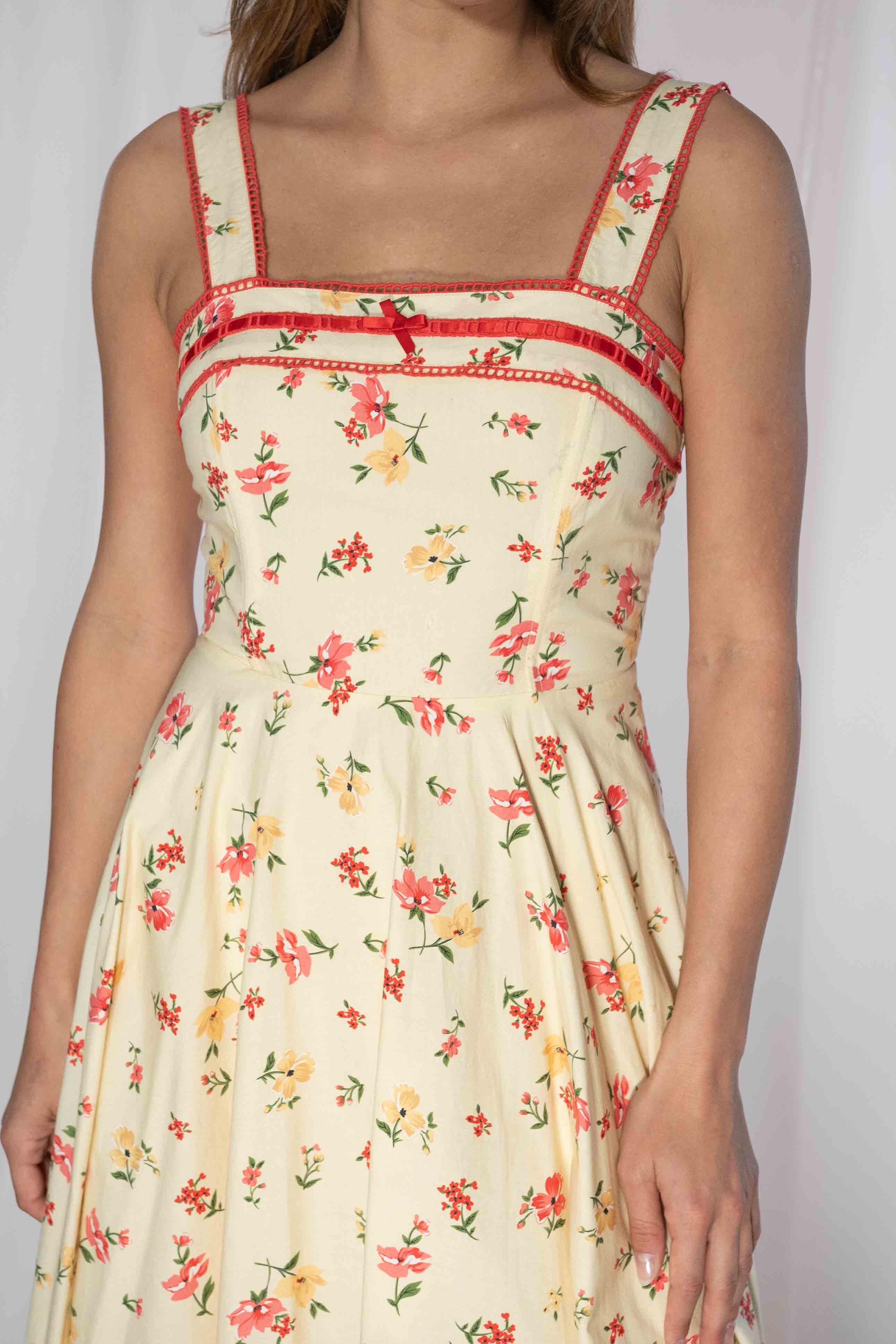 Ivy Yellow Fl Dress