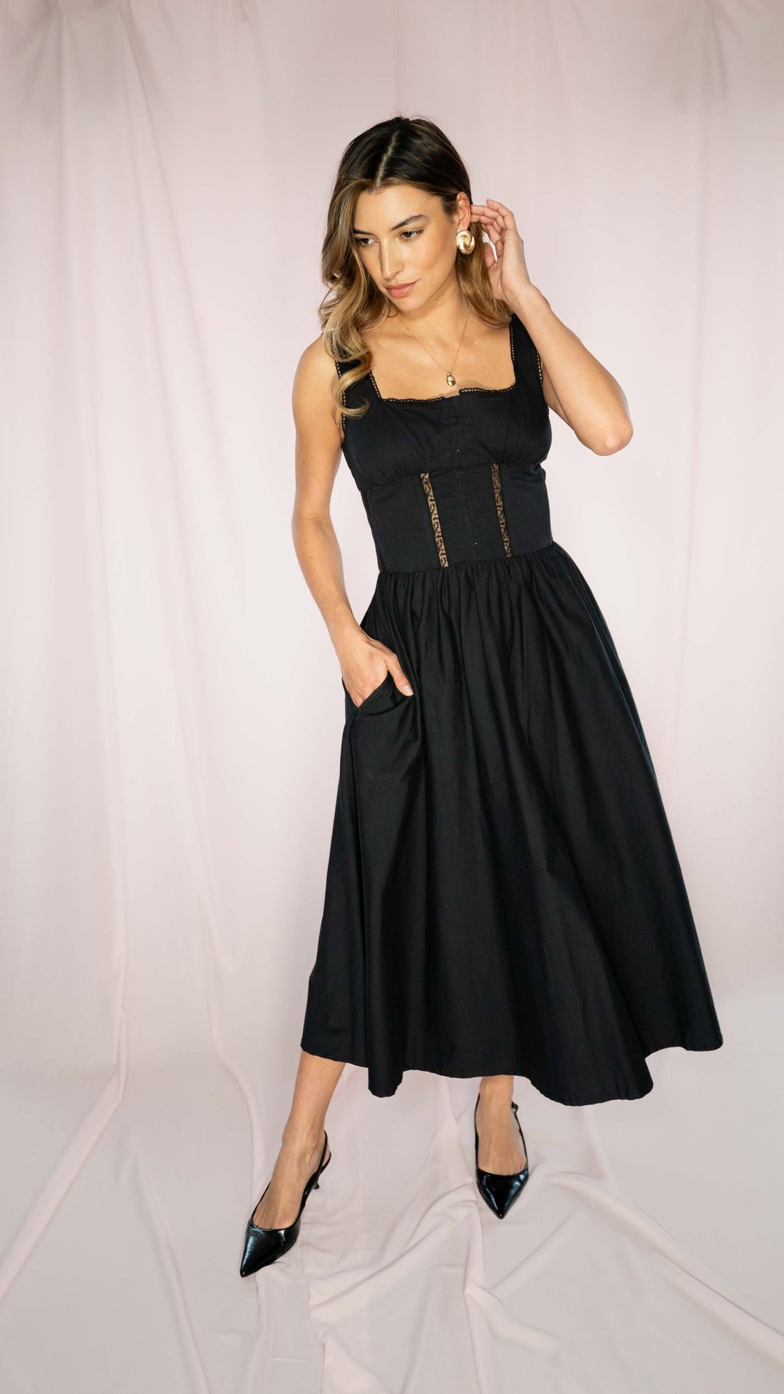 Floral Midi Dress – Timeless London