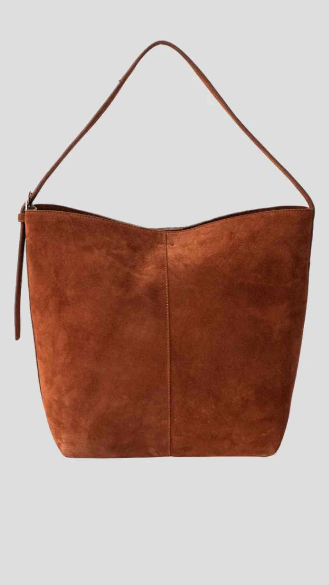 Esme Suede Rust Handbag