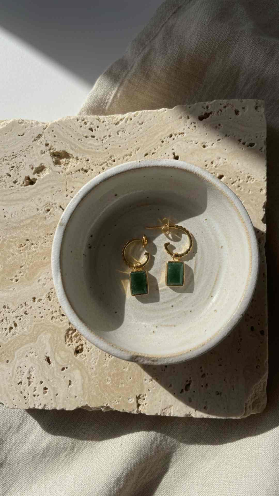 Kiaria Green Aventurine Earrings