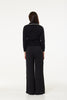 Blair Black Cardigan with Embroidery Collar Detail