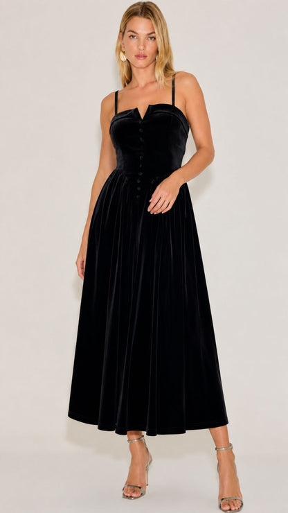 Ziah Midi Velvet Dress