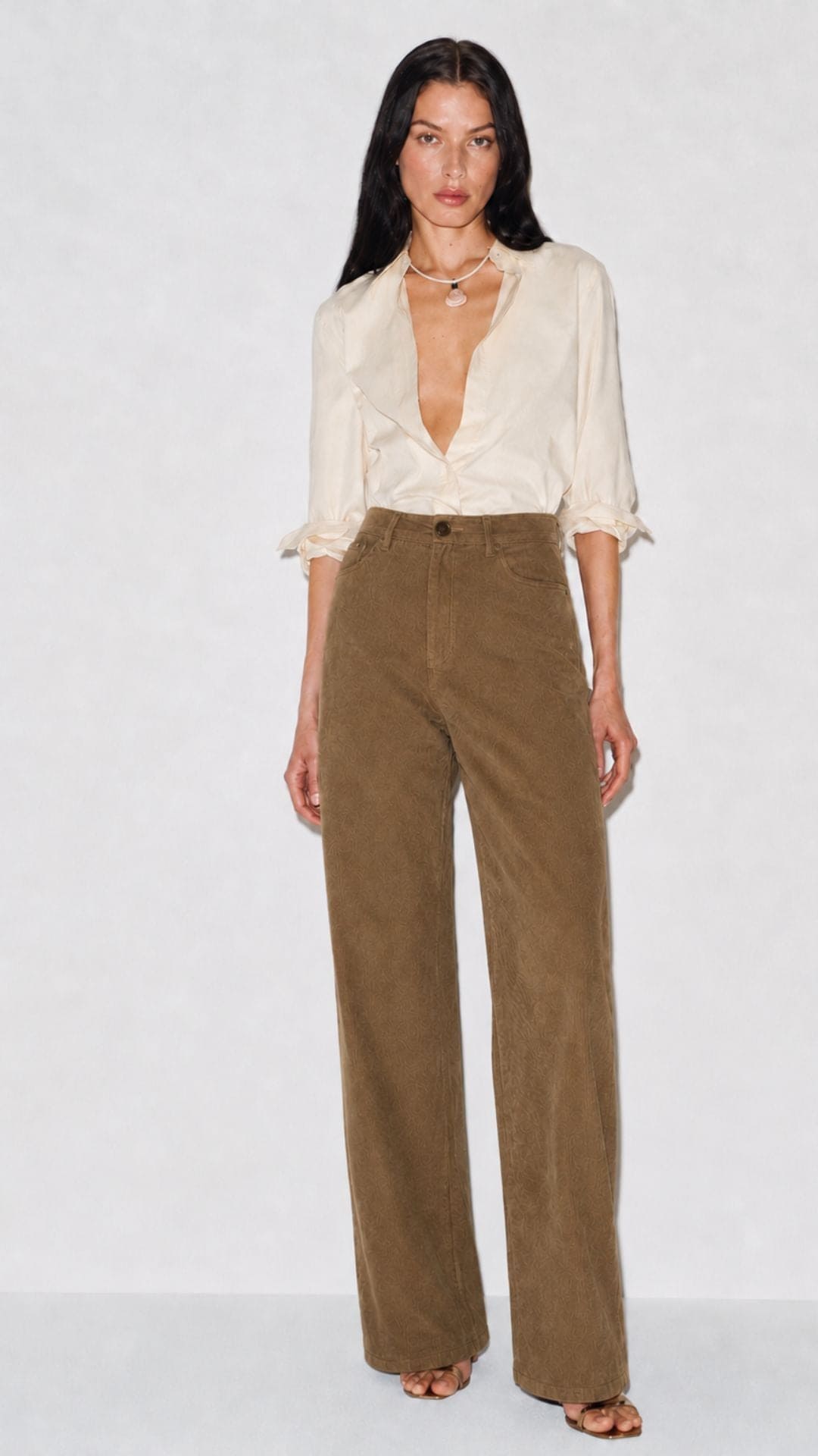 Veda Khaki Trousers