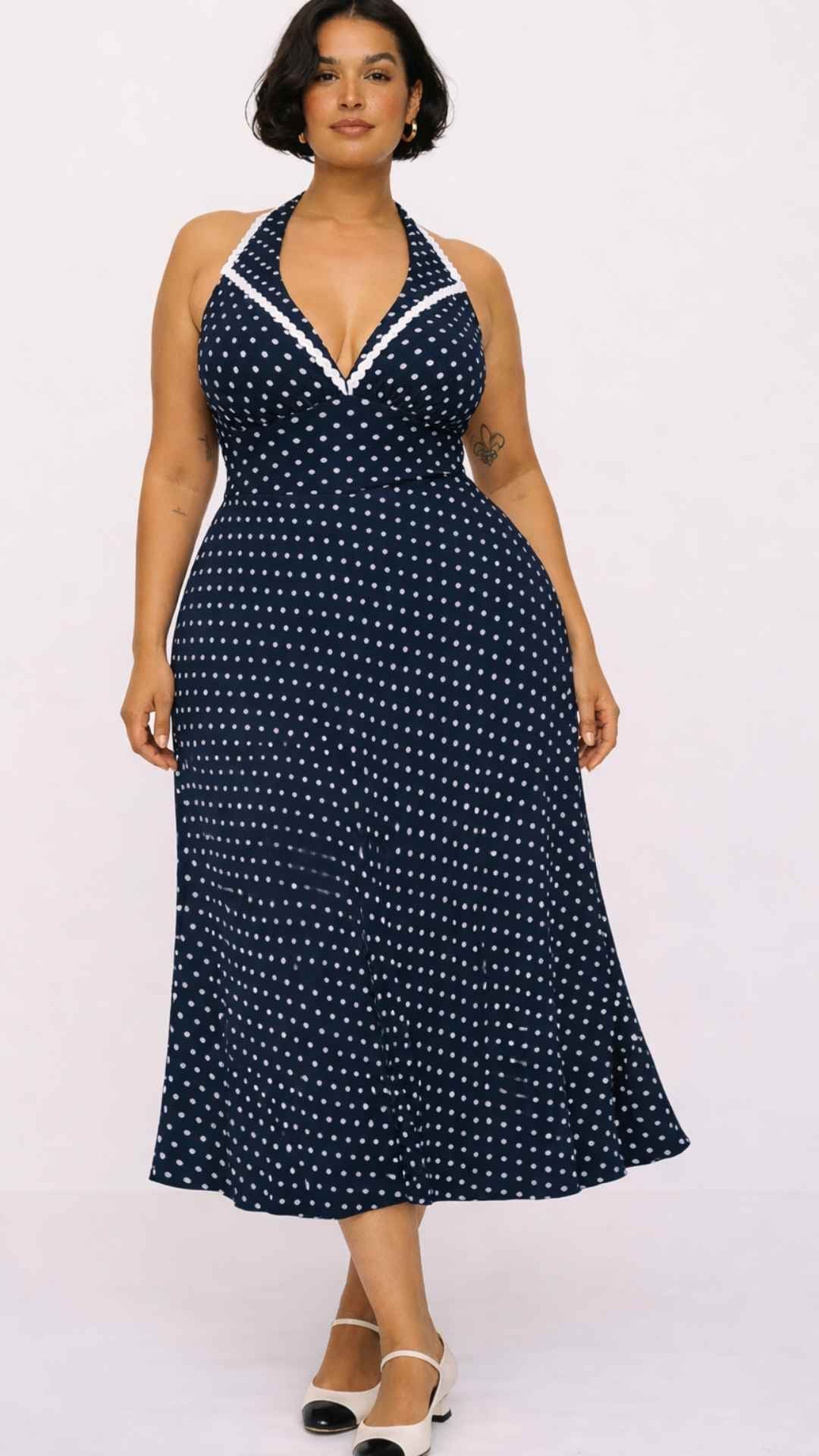Leonie Polka Dot-Kleid