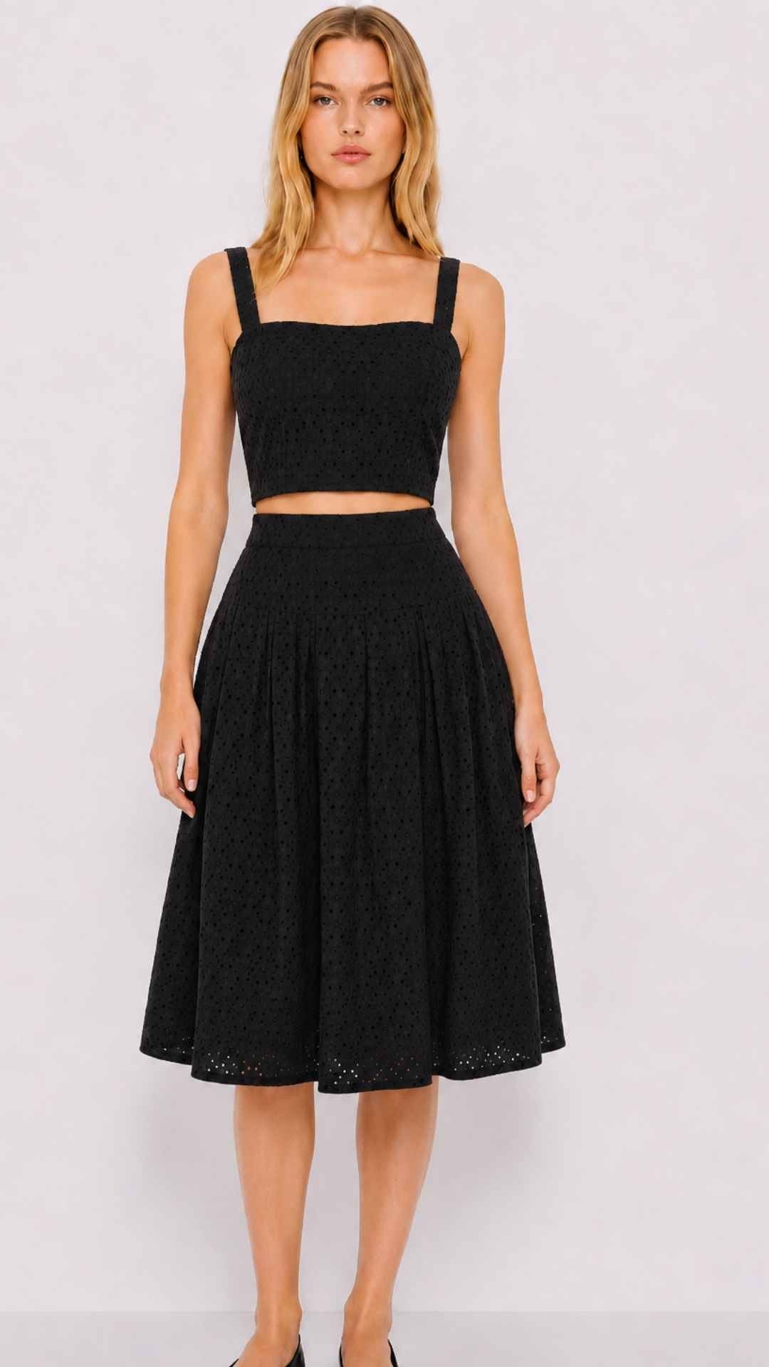 Jane Cordinate Broderie Angalsie Top