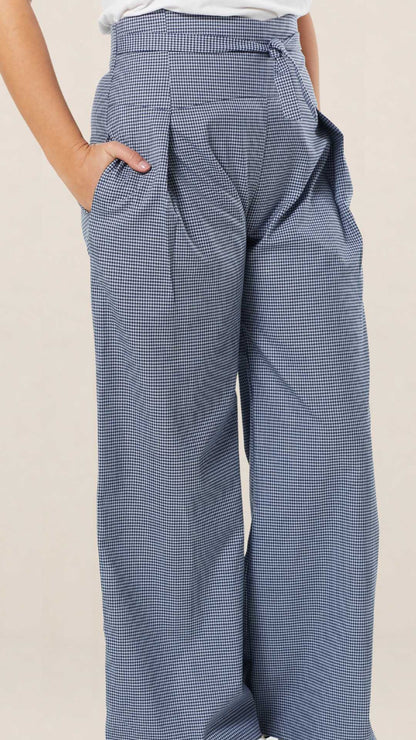 Baumwollhose Olivia mit weitem Bein