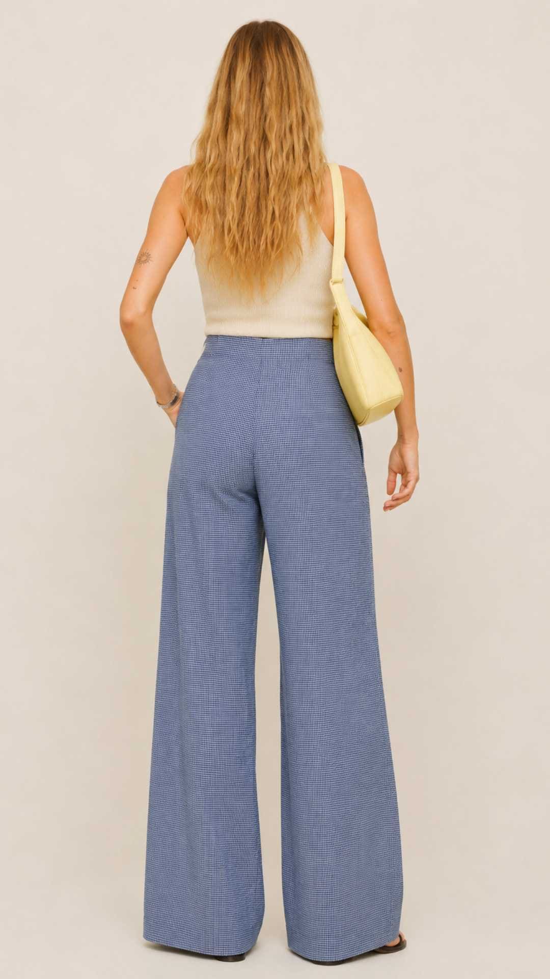 Baumwollhose Olivia mit weitem Bein
