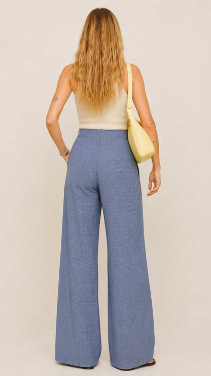 Baumwollhose Olivia mit weitem Bein