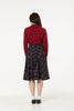 Sophie Black and Red Check Swing Skirt
